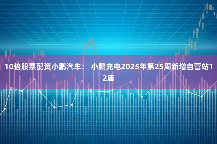 10倍股票配资小鹏汽车： 小鹏充电2025年第25周新增自营站12座