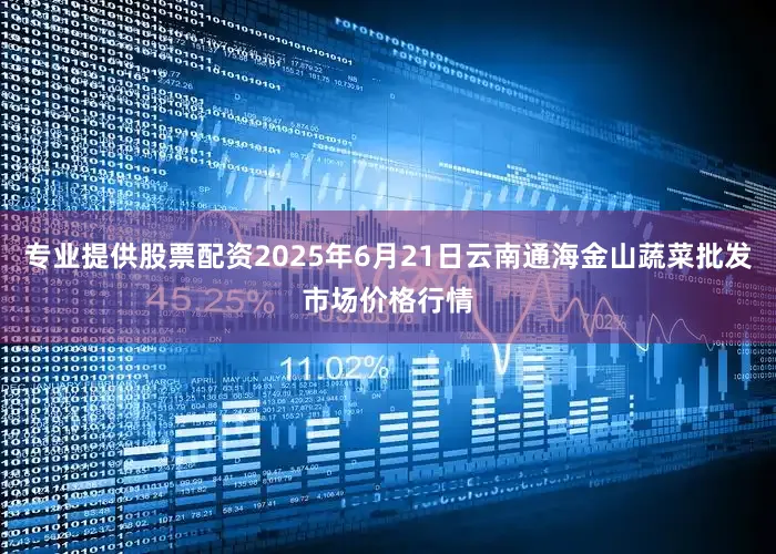 专业提供股票配资2025年6月21日云南通海金山蔬菜批发市场价格行情